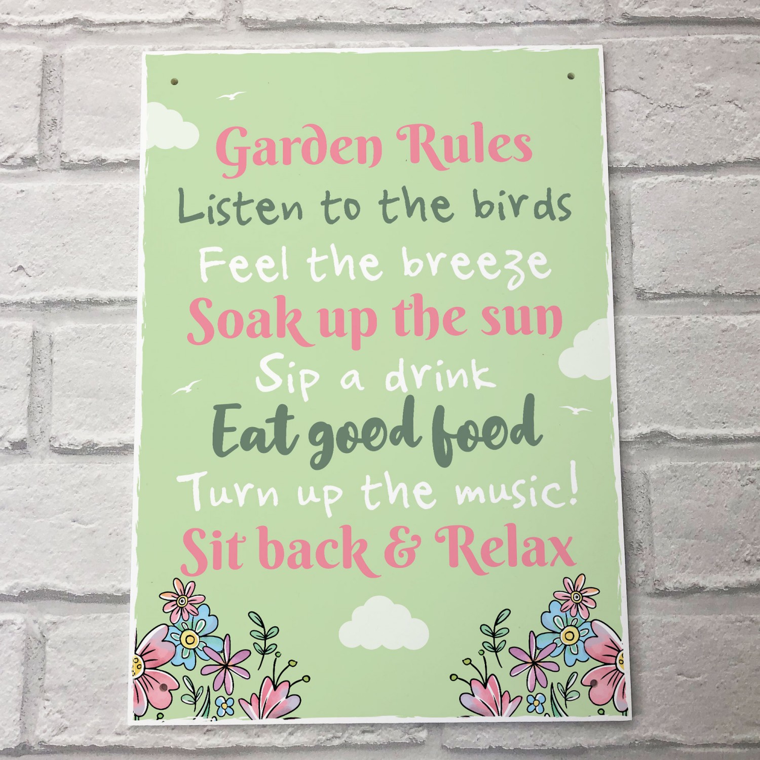 RED OCEAN Summer House Rules Novelty Hanging Plaque Garden Shed Sign New Home Friendship Gift 