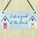 Beach Sign Nautical Theme Hanging Plaque Hot Tub Garden Sign