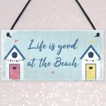 Beach Sign Nautical Theme Hanging Plaque Hot Tub Garden Sign