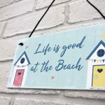 Beach Sign Nautical Theme Hanging Plaque Hot Tub Garden Sign