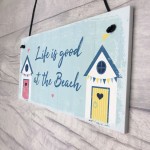 Beach Sign Nautical Theme Hanging Plaque Hot Tub Garden Sign