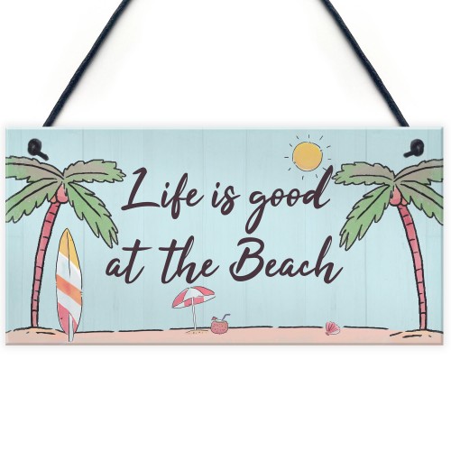 Beach Plaque Nautical Theme Hanging Plaque Hot Tub Garden