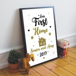 First Home Gift Personalised Frame Print House Warming Gifts
