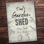 Personalised Shed Man Cave Garage Sign Vintage Sign Gift For Dad