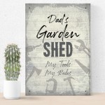 Personalised Shed Man Cave Garage Sign Vintage Sign Gift For Dad