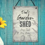 Personalised Shed Man Cave Garage Sign Vintage Sign Gift For Dad