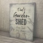 Personalised Shed Man Cave Garage Sign Vintage Sign Gift For Dad