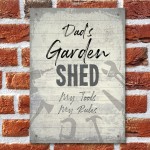 Personalised Shed Man Cave Garage Sign Vintage Sign Gift For Dad