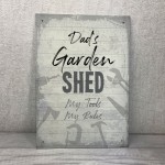 Personalised Shed Man Cave Garage Sign Vintage Sign Gift For Dad