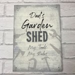 Personalised Shed Man Cave Garage Sign Vintage Sign Gift For Dad