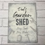 Personalised Shed Man Cave Garage Sign Vintage Sign Gift For Dad