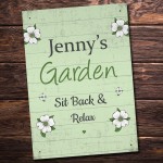 Backyard Garden Hanging Plaque Personalised Summer House Sign