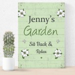 Backyard Garden Hanging Plaque Personalised Summer House Sign