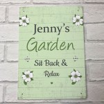 Backyard Garden Hanging Plaque Personalised Summer House Sign