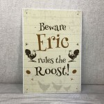 Chicken Coop Sign Personalised Outdoor Garden Plaque Wall Sign