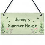 Personalised Summer House Plaque Garden Shed Sign Garden Decor
