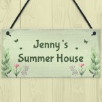 Personalised Summer House Plaque Garden Shed Sign Garden Decor