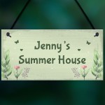 Personalised Summer House Plaque Garden Shed Sign Garden Decor