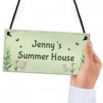 Personalised Summer House Plaque Garden Shed Sign Garden Decor