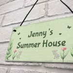 Personalised Summer House Plaque Garden Shed Sign Garden Decor