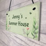 Personalised Summer House Plaque Garden Shed Sign Garden Decor