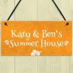 Summer House Sign Personalised Garden Sign Garden Shed Hanging 