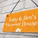Summer House Sign Personalised Garden Sign Garden Shed Hanging 