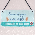 Funny Hot Tub Sign Summer House Garden Sign Pool Jacuzzi Plaque