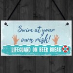 Funny Hot Tub Sign Summer House Garden Sign Pool Jacuzzi Plaque