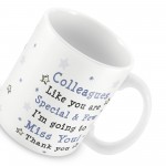 New Job Colleague Leaving Printed Mug Gift For Colleague Friend