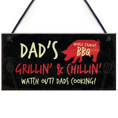 Dads Famous BBQ Garden Barbecue Gift Fathers Day Gifts