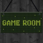 Game Room Sign Gamer Gift Boys Bedroom Decor Man Cave Sign