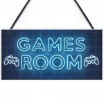Gamer Gift Gaming Sign Man Cave Boys Bedroom Decor Boys Bedroom