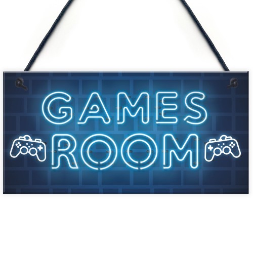 Gamer Gift Gaming Sign Man Cave Boys Bedroom Decor Boys Bedroom