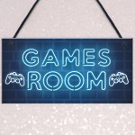 Gamer Gift Gaming Sign Man Cave Boys Bedroom Decor Boys Bedroom