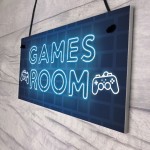 Gamer Gift Gaming Sign Man Cave Boys Bedroom Decor Boys Bedroom
