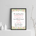 Personalised Auntie Sister Poem Print Birthday Xmas Gift