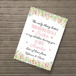 Personalised Auntie Gift Print Birthday Xmas Gift For Auntie
