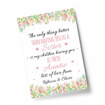 Personalised Auntie Gift Print Birthday Xmas Gift For Auntie
