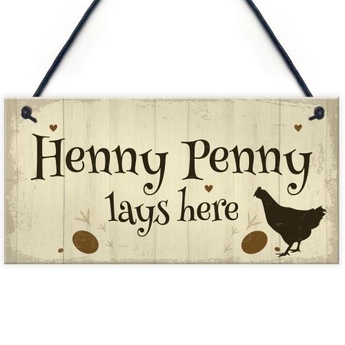 Novelty Chicken Sign Funny Chicken Coop Hen House Wall Gate Sign