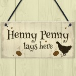 Novelty Chicken Sign Funny Chicken Coop Hen House Wall Gate Sign