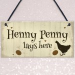 Novelty Chicken Sign Funny Chicken Coop Hen House Wall Gate Sign