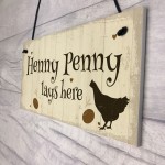 Novelty Chicken Sign Funny Chicken Coop Hen House Wall Gate Sign
