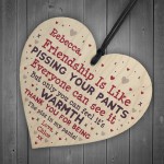 Best Friend Sign Personalised Friendship Gift Funny Thank You