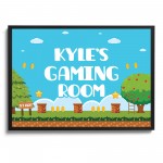 Gaming Poster Personalised Wall Print Retro Arcade Boys Bedroom