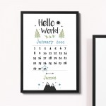 Newborn Baby Gift Baby Boy Girl Christening Gift Nursery Print