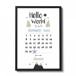 Newborn Baby Gift Baby Boy Girl Christening Gift Nursery Print