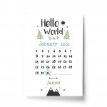 Newborn Baby Gift Baby Boy Girl Christening Gift Nursery Print 
