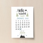 Newborn Baby Gift Baby Boy Girl Christening Gift Nursery Print 