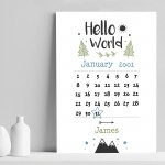 Newborn Baby Gift Baby Boy Girl Christening Gift Nursery Print 